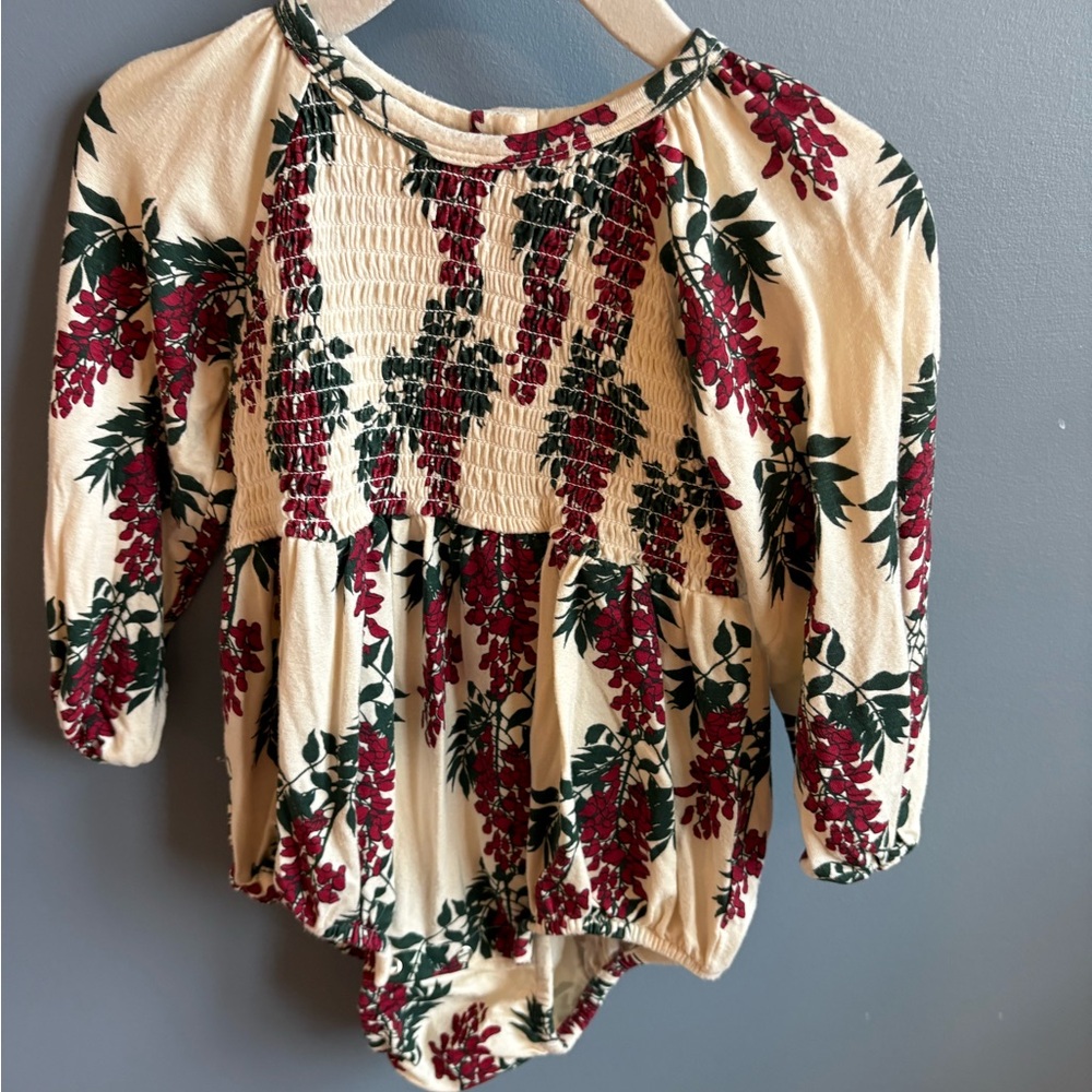 Kate Quinn Red Wisteria Bubble Romper